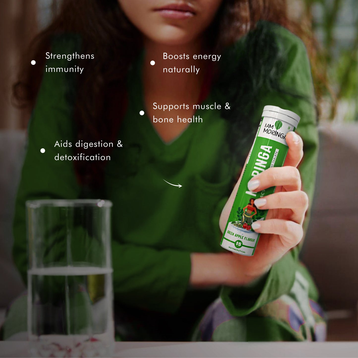 Moringa Oil 50ml + Moringa Effervescent Tablet