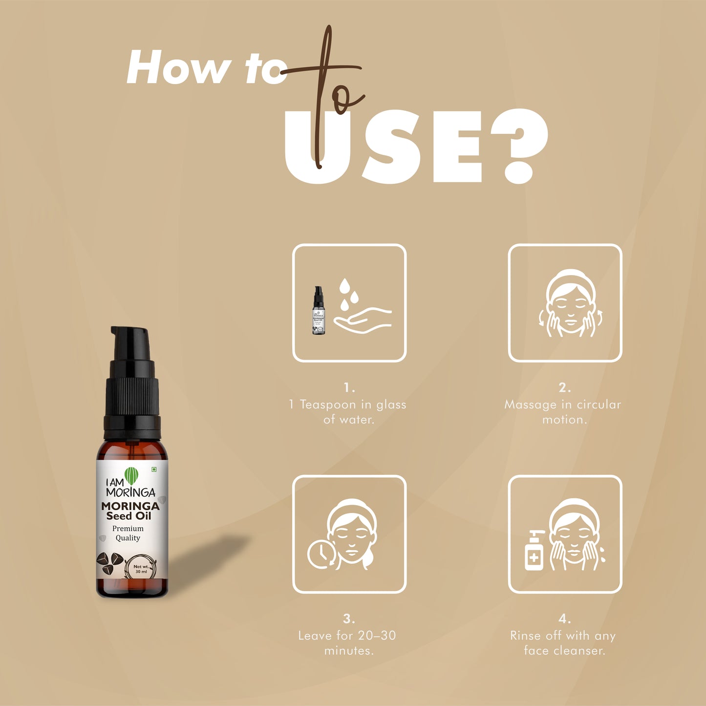 Moringa Seed Oil 30 ml + Moringa Soap 3 + Moringa Effervescent Tablet