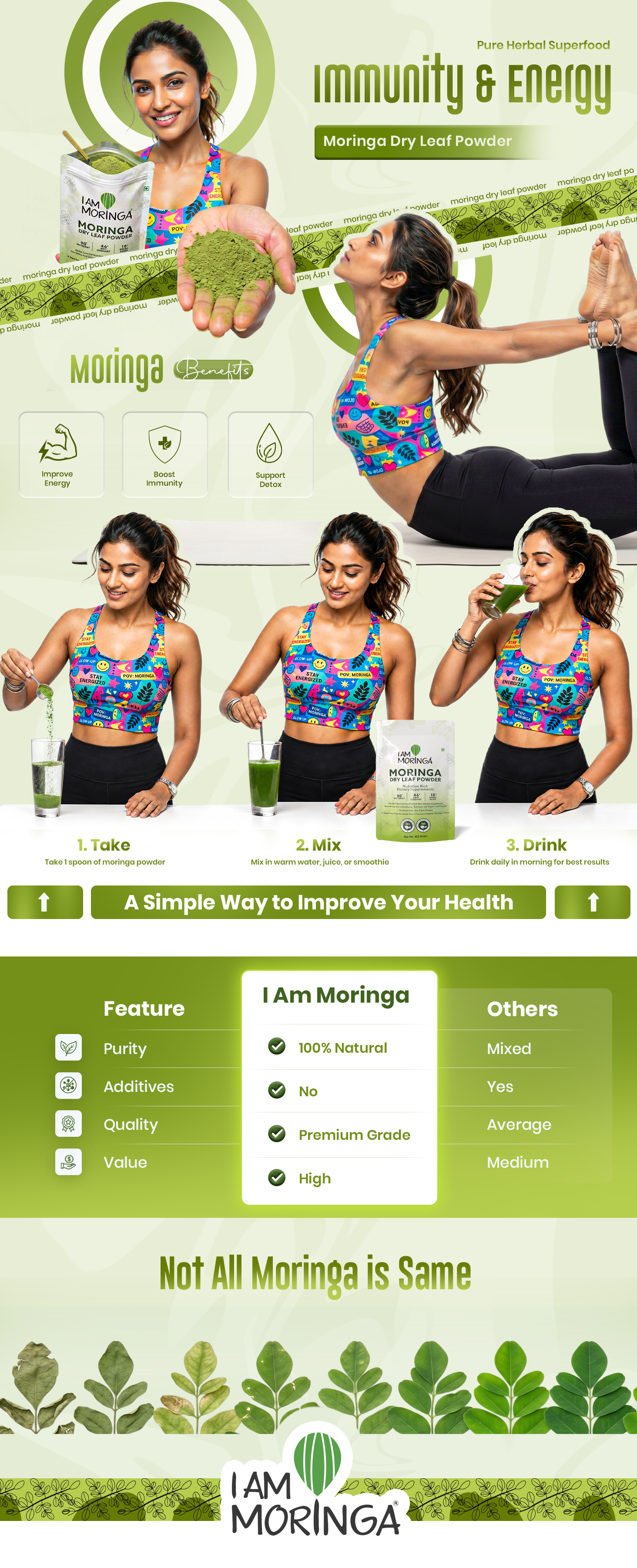 Moringa Leaf Powder 100 gms
