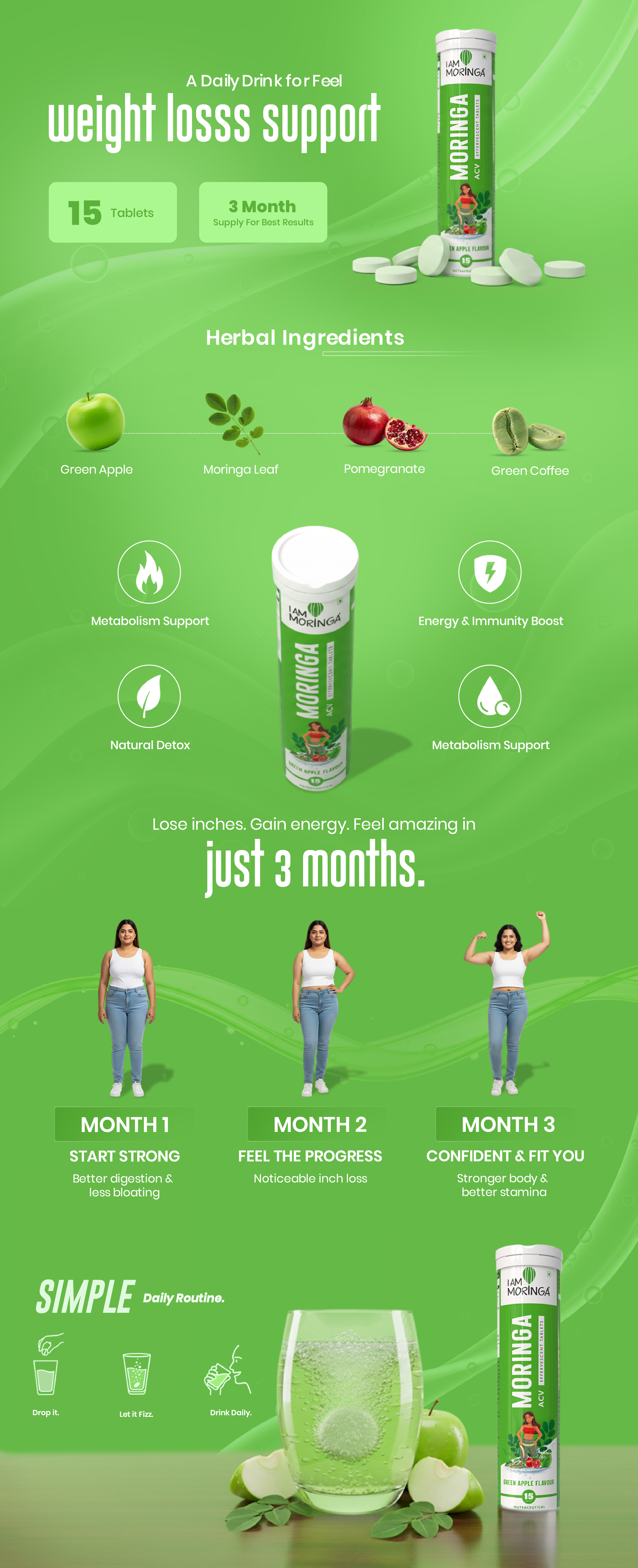 Moringa Effervescent Tablet