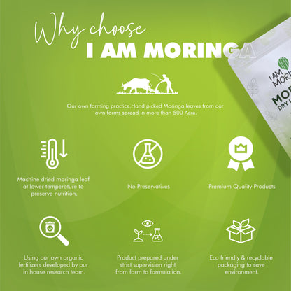 Moringa Leaf Powder 227 Gram + Moringa Effervescent Tablet  + Moringa Women Special 60 Tablet