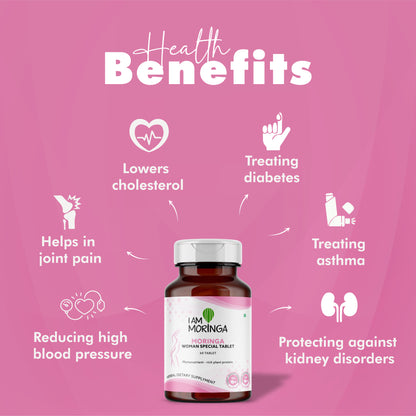 Moringa Leaf Powder 453 Gram + Moringa Effervescent Tablet  + Moringa Women Special 60 Tablet